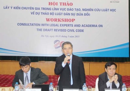 Lấy ý kiến chuyên gia về Dự thảo Bộ luật Dân sự sửa đổi